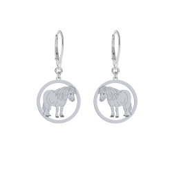 Silver Shetland pony earrings, FREE ENGRAVING - MEJK Jewellery