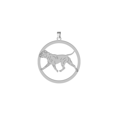 Zawieszka z psem Bulldog Kontynentalny srebro GRAWER GRATIS - MEJK Jewellery