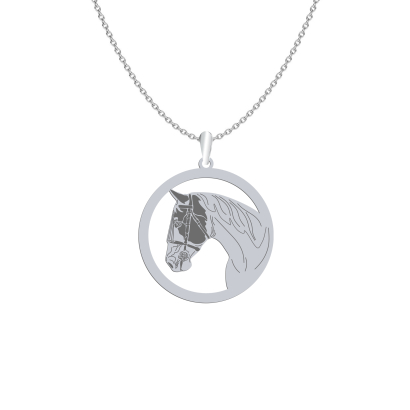 Naszyjnik z koniem American Paint Horse srebro GRAWER GRATIS - MEJK Jewellery