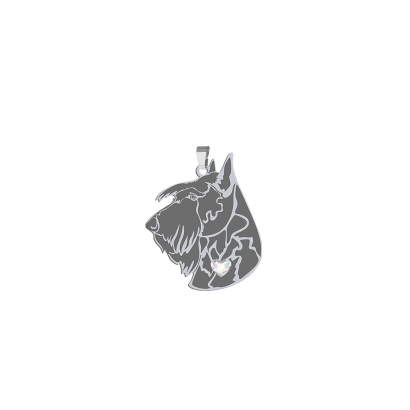 Silver Scottish Terrier engraved pendant - MEJK Jewellery