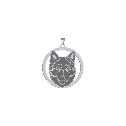 Silver Schipperke pendant, FREE ENGRAVING - MEJK Jewellery