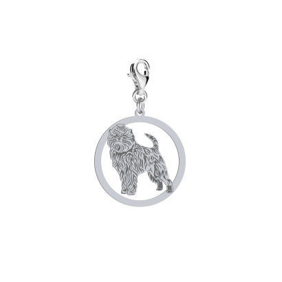 Silver Affenpinscher charms, FREE ENGRAVING - MEJK Jewellery