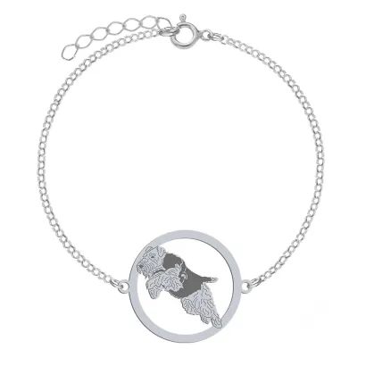 Silver Welsh Terrier engraved bracelet - MEJK Jewellery