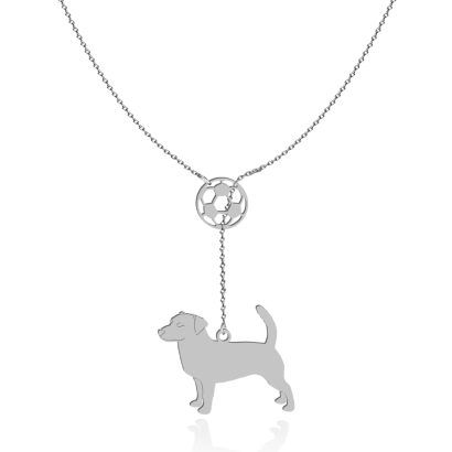 Naszyjnik z grawerem psem Jack Russell Terrier Krótkowłosy srebro - MEJK Jewellery