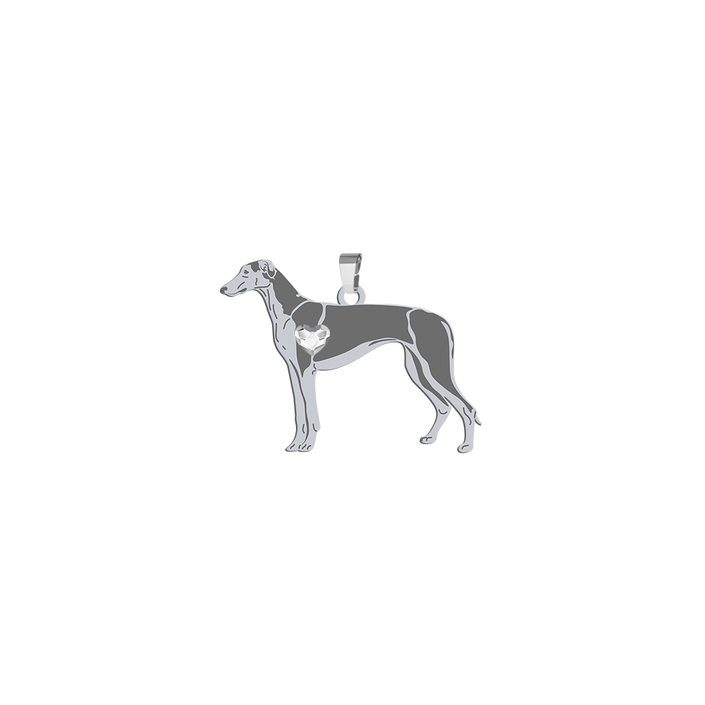Silver Polish Greyhound pendant - MEJK Jewellery