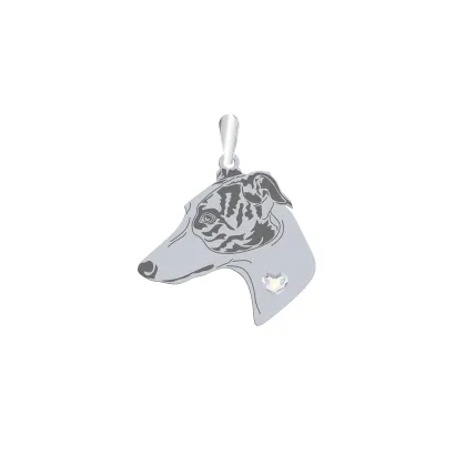 Silver Greyhound pendant, FREE ENGRAVING - MEJK Jewellery