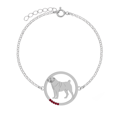 Silver Central Asian Shepherd bracelet, FREE ENGRAVING - MEJK Jewellery
