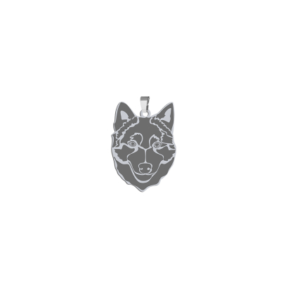 Silver Schipperke pendant, FREE ENGRAVING - MEJK Jewellery