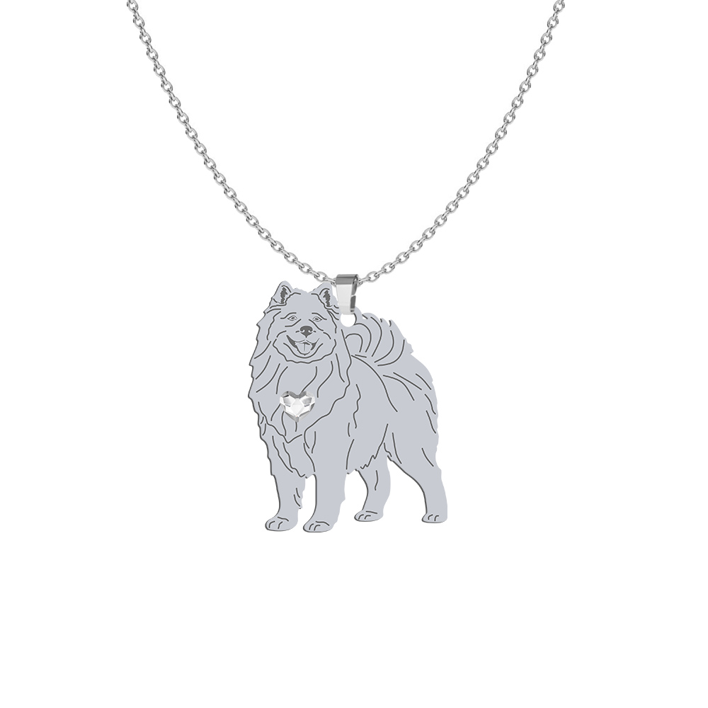 Silver Samoyed necklace, FREE ENGRAVING - MEJK Jewellery