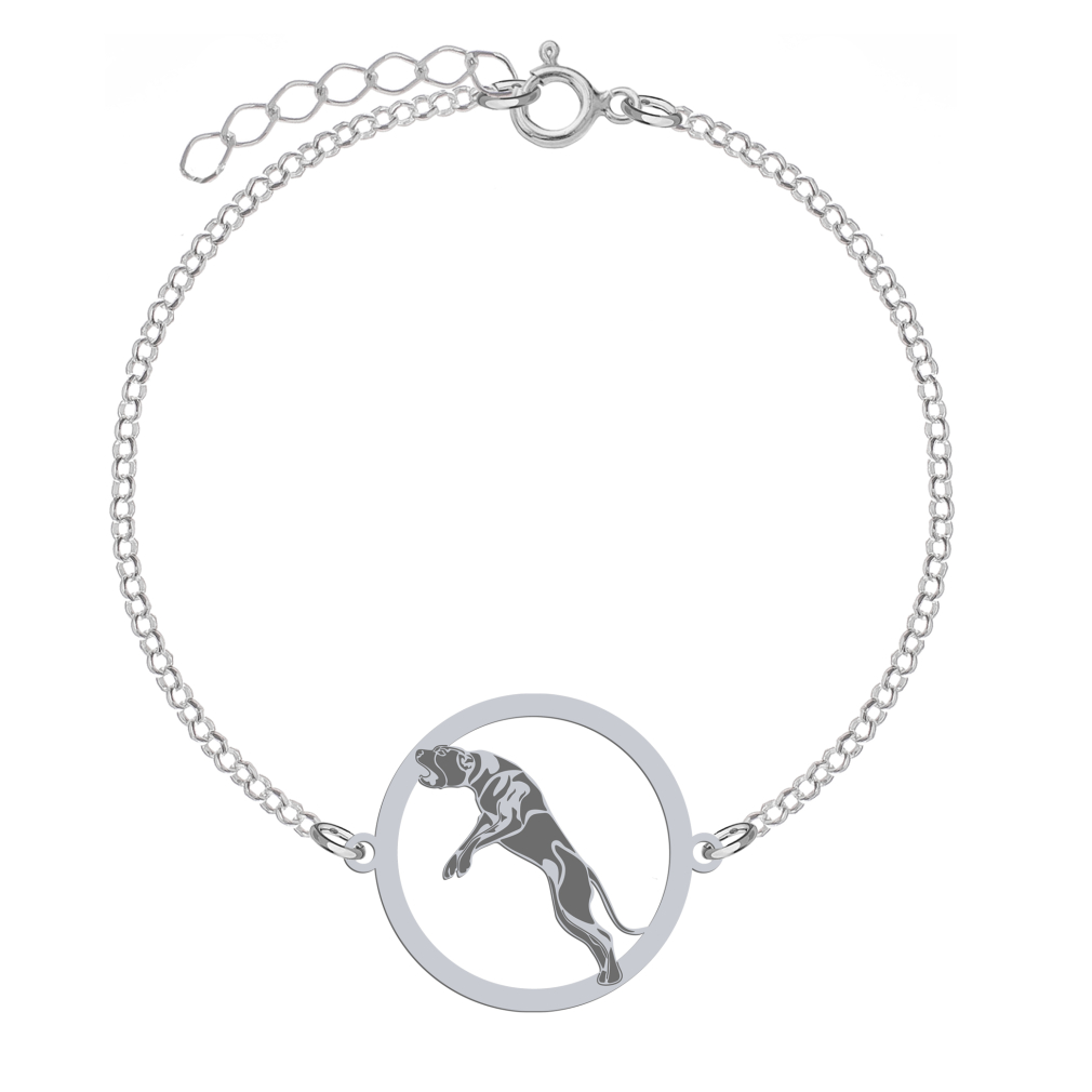 Silver Bandog engraved bracelet - MEJK Jewellery