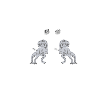 Kolczyki Tyranozaur srebro - MEJK Jewellery