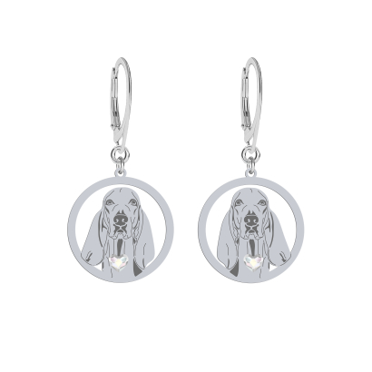 Silver Porcelaine earrings, FREE ENGRAVING - MEJK Jewellery