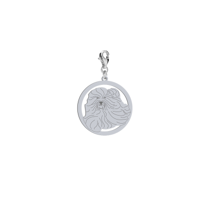 Charms Coton de Tulear srebro platynowane pozłacane GRAWER GRATIS - MEJK Jewellery