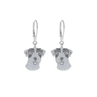 Silver Parson Russell Terrier earrings, FREE ENGRAVING - MEJK Jewellery