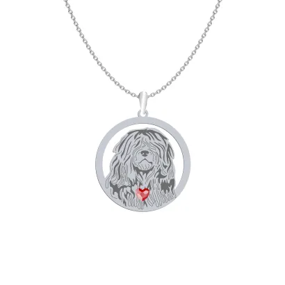 Silver Bergamasco shepherd necklace, FREE ENGRAVING - MEJK Jewellery