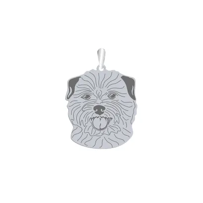 Silver Norfolk terrier engraved pendant - MEJK Jewellery