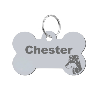 Identyfikator dla psa Manchester Terrier GRAWER DWUSTRONNY GRATIS