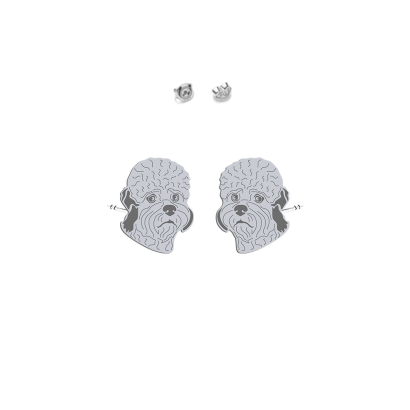 Silver Dandie Dinmont Terrier earrings - MEJK Jewellery