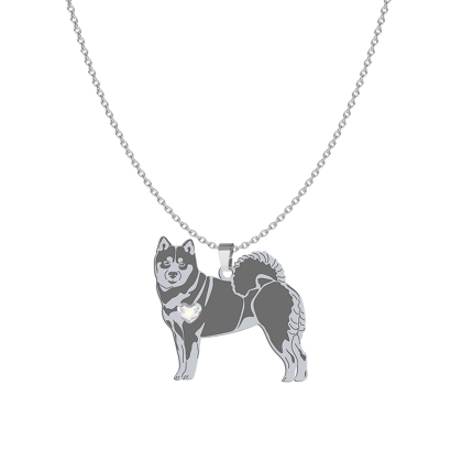 Naszyjnik z psem Shiba-inu srebro GRAWER GRATIS - MEJK Jewellery