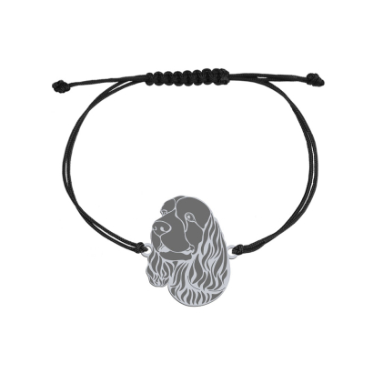  Sussex Spaniel string bracelet, FREE ENGRAVING - MEJK Jewellery