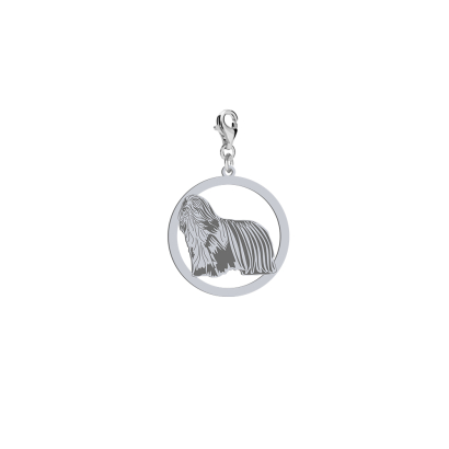 Silver Bearded Collie charms - MEJK Jewellery