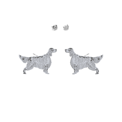 Silver English Setter earrings - MEJK Jewellery
