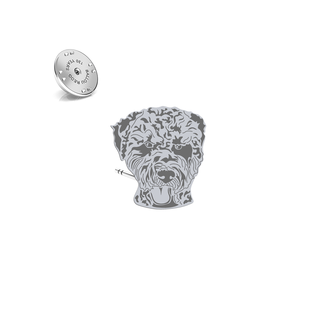 Silver Lagotto Romagnolo pin - MEJK Jewellery