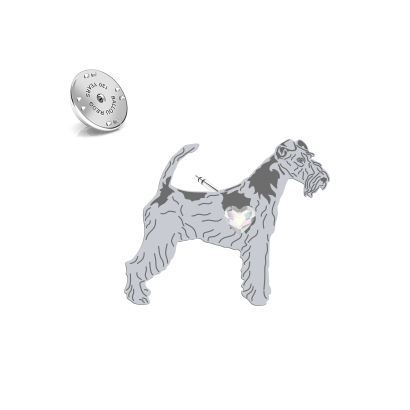 Silver Wire Fox Terrier pin - MEJK Jewellery