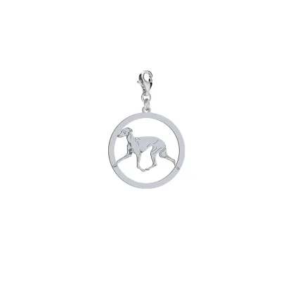 Silver Italian Sighthound engraved charms - MEJK Jewellery