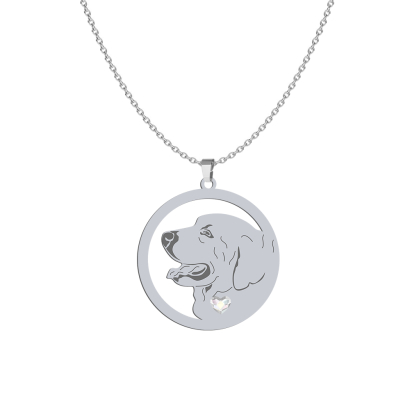 Silver Tatra Shepherd Dog necklace, FREE ENGRAVING - MEJK Jewellery