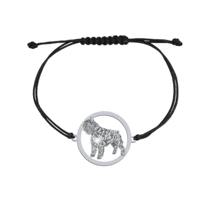 Silver Bouvier des Flandres engraved bracelet - MEJK Jewellery