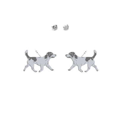 Jack Russell Terrier Krótkowłosy kolczyki srebro 925 - MEJK Jewellery
