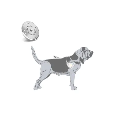Silver Bloodhound jewellery pin - MEJK Jewellery
