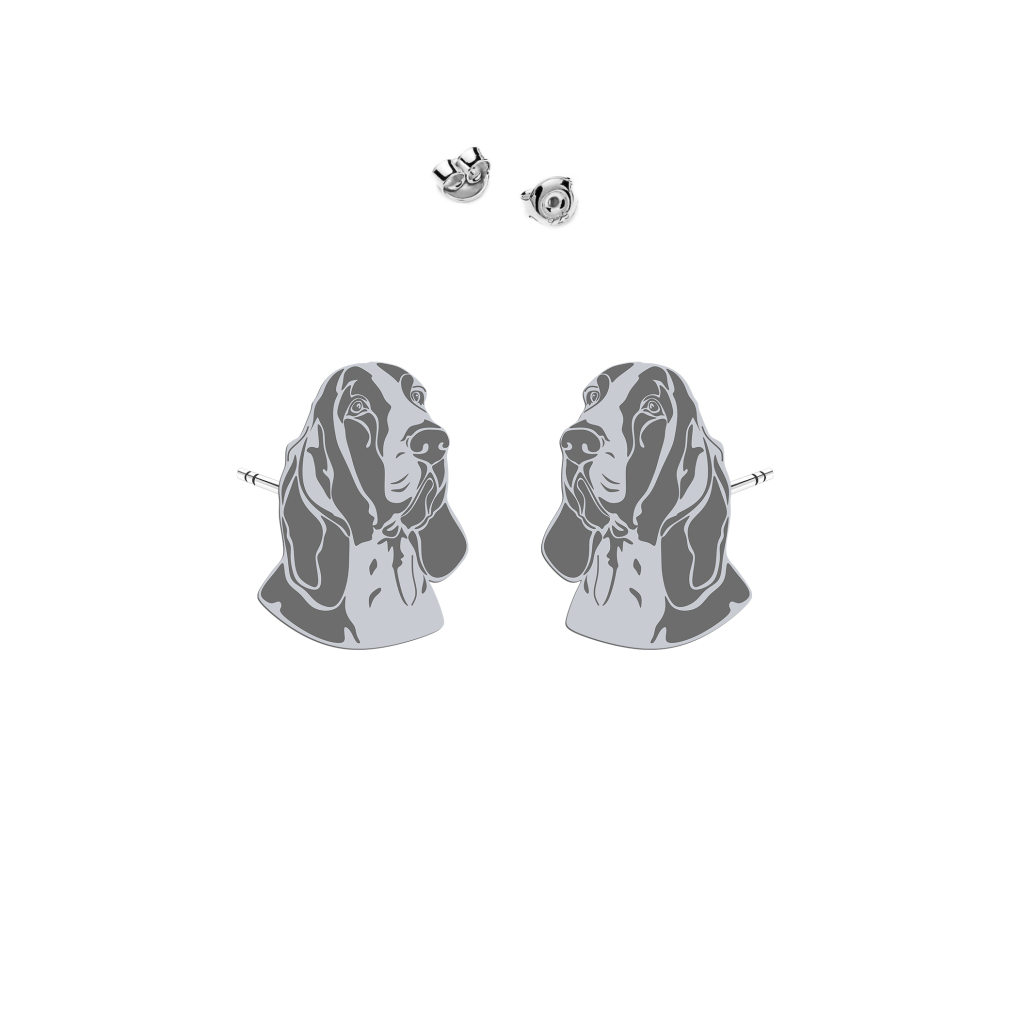 Silver Bracco Italiano earrings - MEJK Jewellery