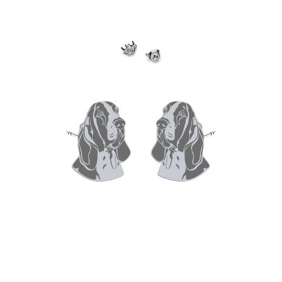 Silver Bracco Italiano earrings - MEJK Jewellery