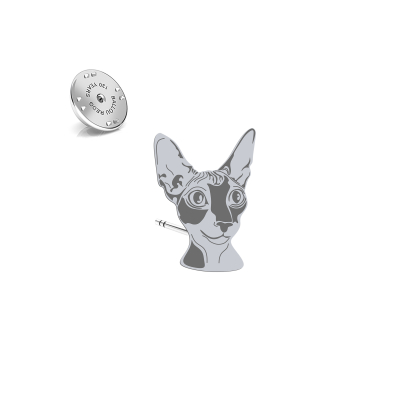 Silver Ragdoll Cat pin - MEJK Jewellery