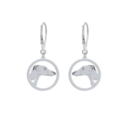 Silver Galgo Espanol engraved earrings - MEJK Jewellery