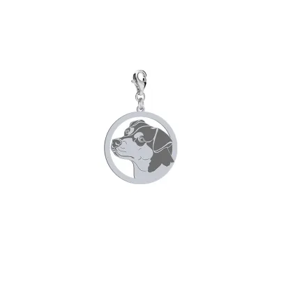 Silver Brazilian Terrier charms, FREE ENGRAVING - MEJK Jewellery