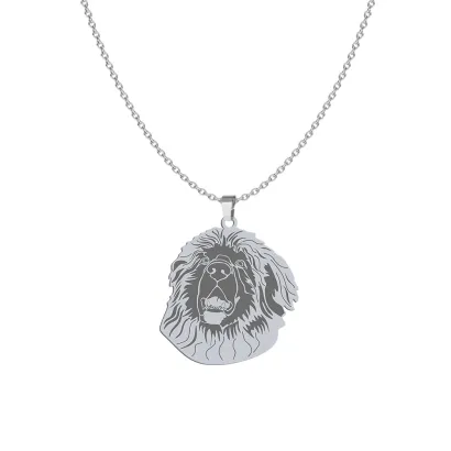 Silver Leonberger engraved necklace - MEJK Jewellery