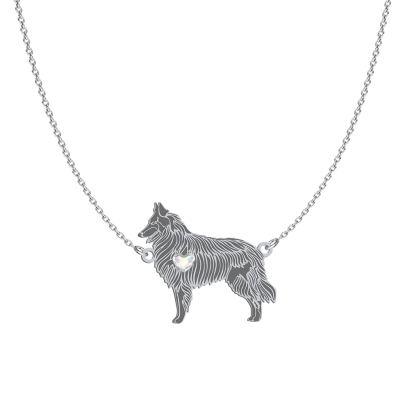 Silver Groenendael necklace, FREE ENGRAVING - MEJK Jewellery