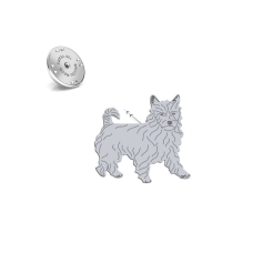 Srebrna wpinka Terrier Australijski - MEJK Jewellery