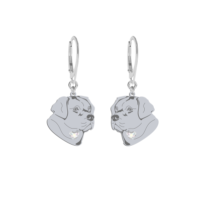 Kolczyki Labrador Retriever srebro platynowane pozłacane GRAWER GRATIS - MEJK Jewellery