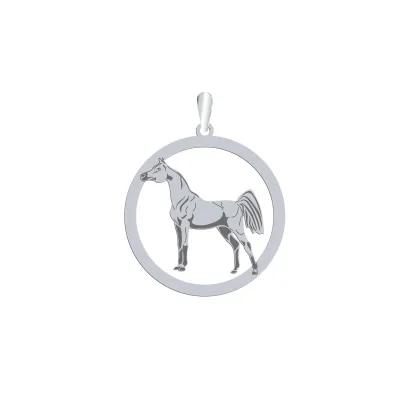 Silver Arabian Horse pendant, FREE ENGRAVING - MEJK Jewellery