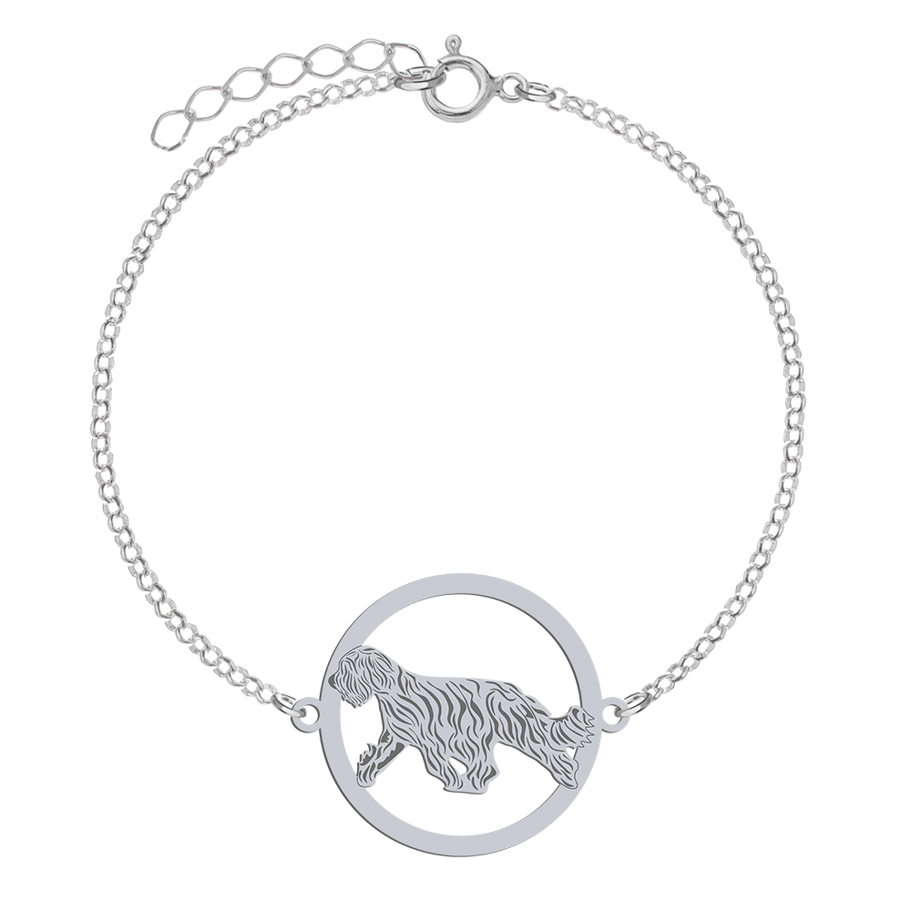 Silver Briard bracelet, FREE ENGRAVING - MEJK Jewellery
