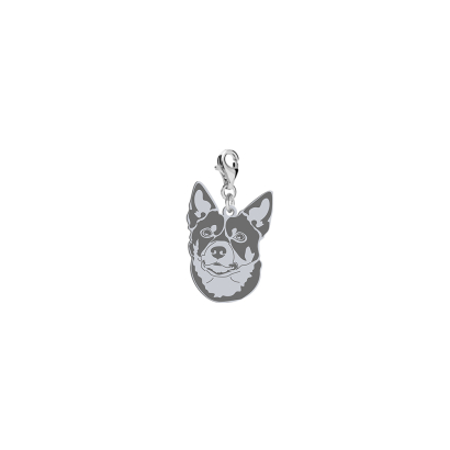 Silver Australian Kelpie engraved charms - MEJK Jewellery