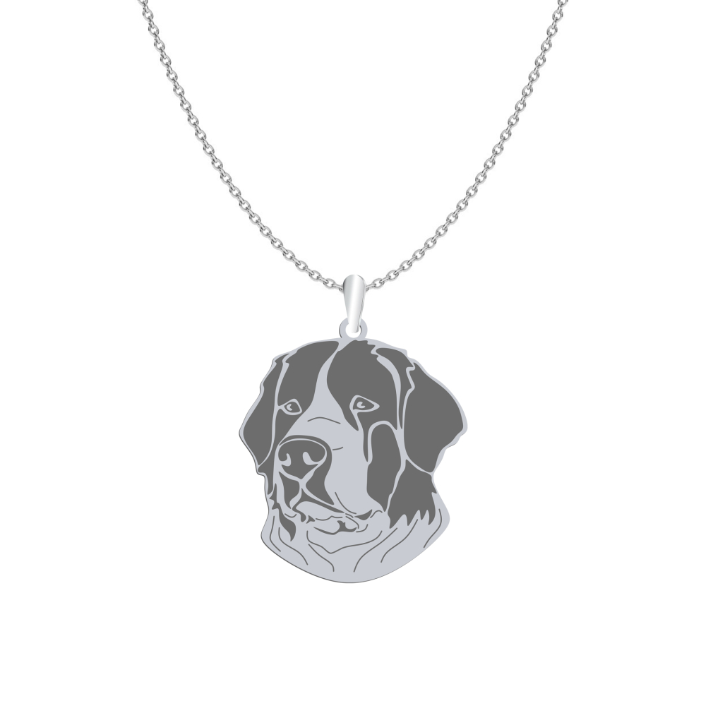 Silver Landseer necklace, FREE ENGRAVING - MEJK Jewellery