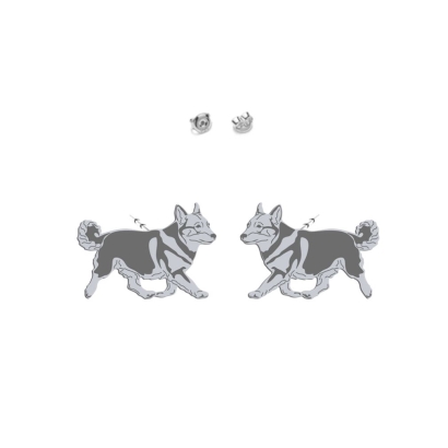 Kolczyki Swedish Vallhund srebro 925 - MEJK Jewellery