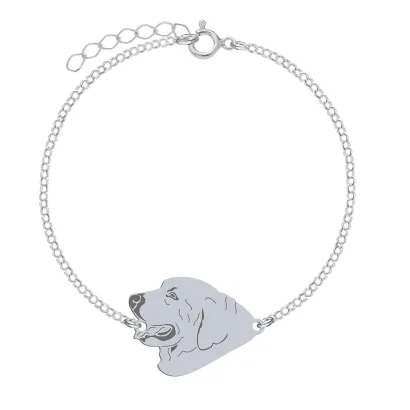 Silver Tarta Shepherd Dog bracelet, FREE ENGRAVING - MEJK Jewellery
