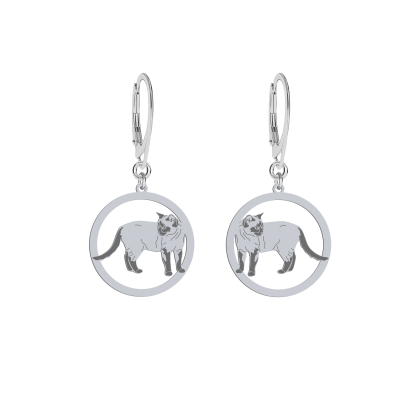 Silver Cats That earrings, FREE ENGRAVING - MEJK Jewellery