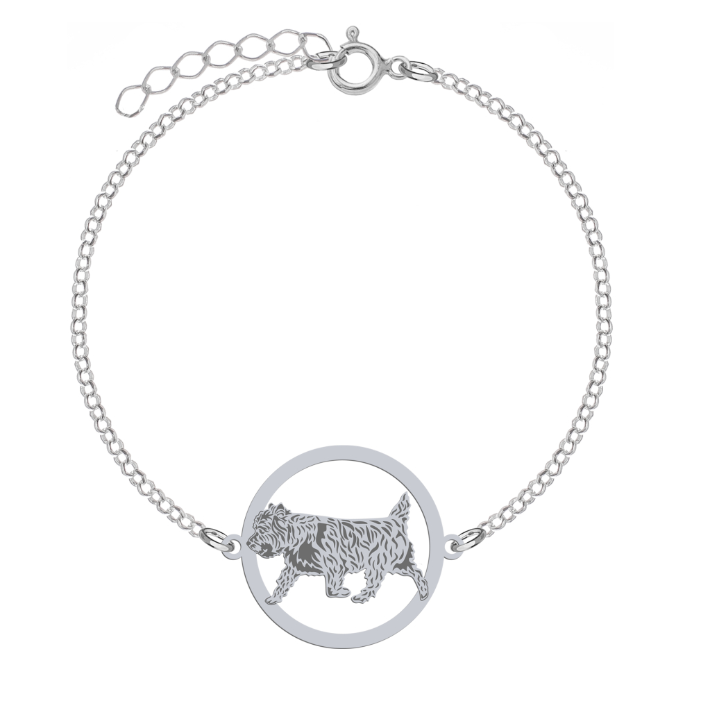 Bransoletka z psem Cairn Terrier srebro GRAWER GRATIS- MEJK Jewellery